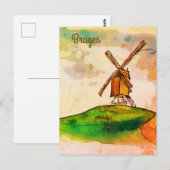 Carte Postale Moulin à vin de Bruges (Devant / Derrière)