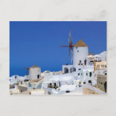 Carte Postale Moulin à vin en Oia, Santorin, Grèce (Devant)