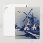 Carte Postale Moulin blanc blanc blanc vintage (Devant / Derrière)