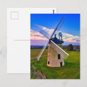 Carte Postale Moulin bleu ciel (Devant / Derrière)