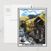 Carte Postale moulin cristallin (Devant / Derrière)