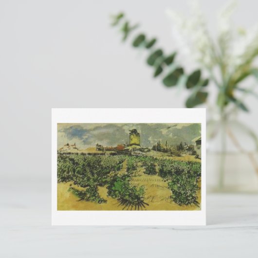Carte Postale Moulin d'Alphonse Daudet, Vincent van Gogh (Debout devant)
