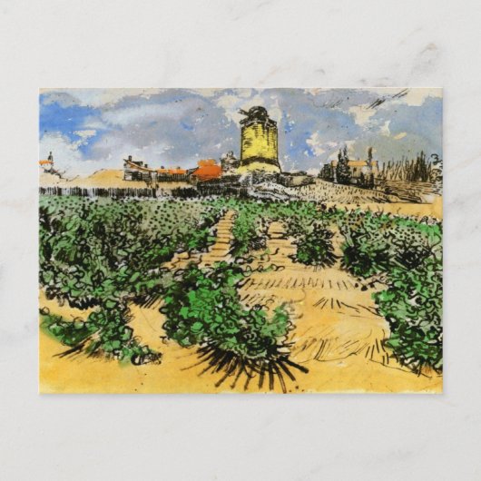 Carte Postale Moulin d'Alphonse Daudet, Vincent van Gogh (Devant)