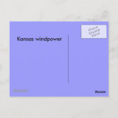 Carte postale - moulin du Kansas (Dos)