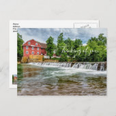 Carte Postale Moulin et cascade de War Eagle Vous manquant (Devant / Derrière)