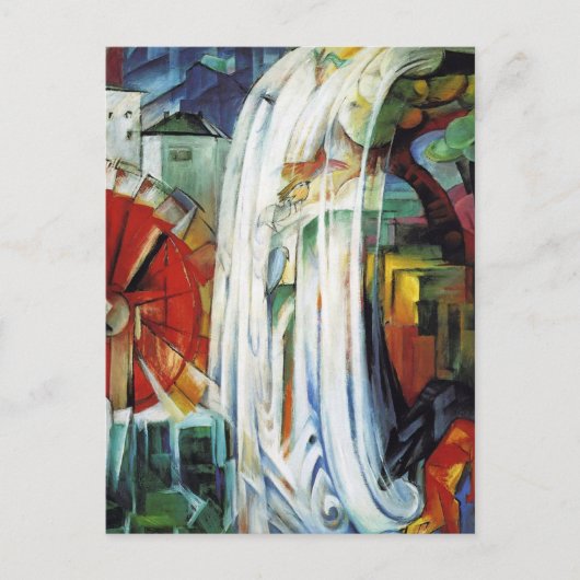 Carte Postale Moulin mâché Franz Marc Abstrait (Devant)