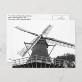 Carte Postale Moulin néerlandais (Devant / Derrière)