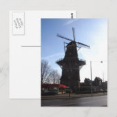 Carte Postale Moulin néerlandais (Devant / Derrière)