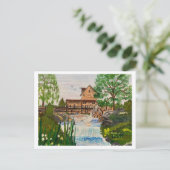 Carte Postale Moulin Olmstead, Comté de Warren, IL c. 1983 MEJP (Debout devant)