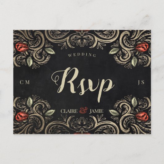 Carte Postale Mouline Rouge Dark and Moody rsvp (Devant)