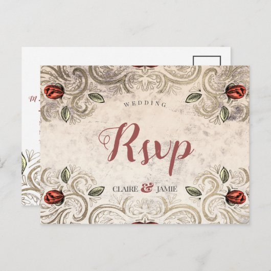 Carte Postale Mouline Rouge Dark and Moody rsvp (Devant / Derrière)