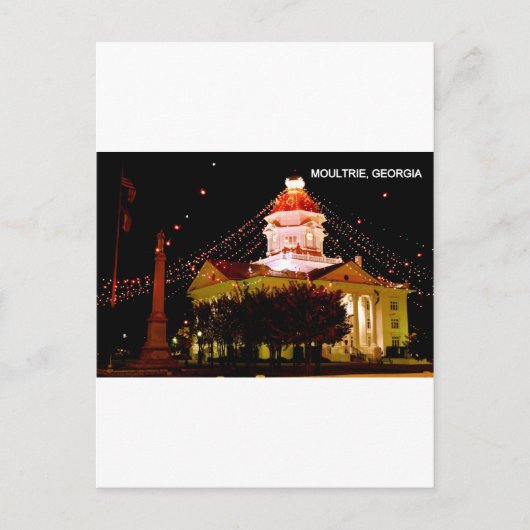 CARTE POSTALE MOULTRIE, GÉORGIE (Devant)