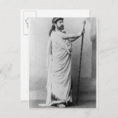 Carte Postale Mounet-Sully comme Oedipus dans 'Oedipus Rex' (Devant / Derrière)