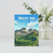 Carte Postale Mount Aso Japan (Debout devant)