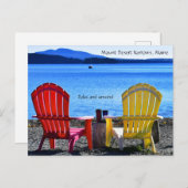 Carte postale Mount Desert Narrows Maine (Devant / Derrière)