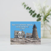 Carte Postale Mount Desert Rock Lighthouse, Maine Postcard (Debout devant)