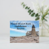 Carte Postale Mount Desert Rock Lighthouse, Maine Postcard (Debout devant)