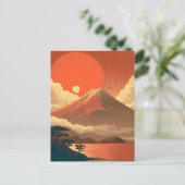 Carte Postale Mount Fuji Japan vintage (Debout devant)