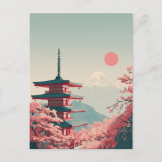 Carte Postale Mount Fuji vintage