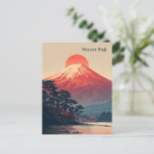 Carte Postale Mount Fuji vintage (Debout devant)
