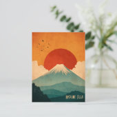 Carte Postale Mount Fuji vintage (Debout devant)