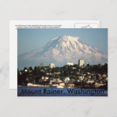 Carte postale Mount Rainer, Washington (Devant / Derrière)