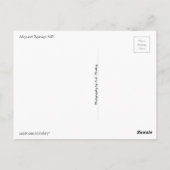 Carte Postale Mount Rainier N.P. avec texte (Dos)