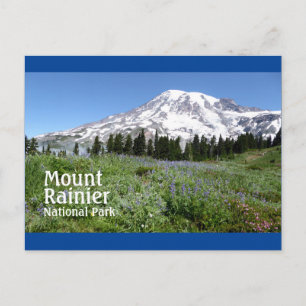 Carte Postale Mount Rainier N.P. avec texte