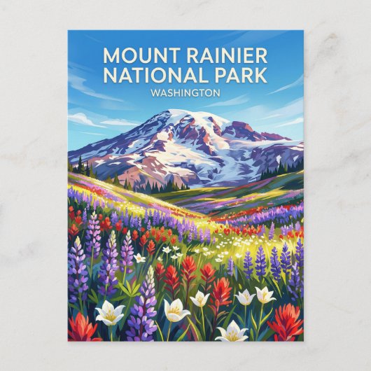 Carte Postale Mount Rainier National Park Washington (Devant)