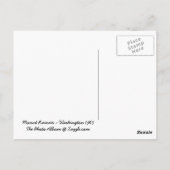 Carte postale Mount Rainier Washington (Dos)