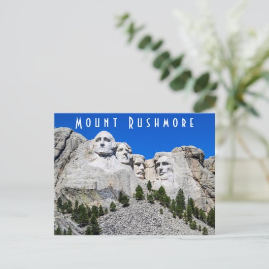 Carte postale Mount Rushmore (Debout devant)