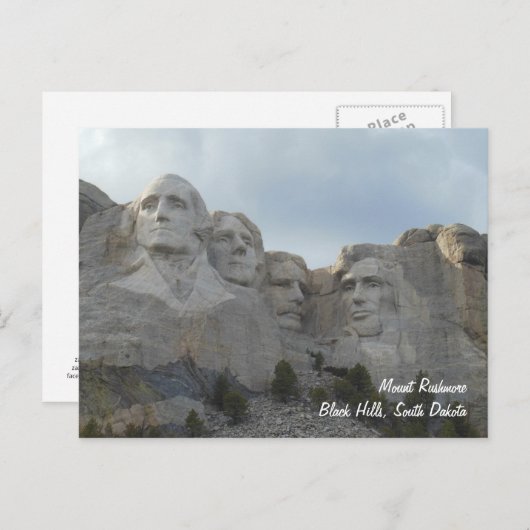 Carte postale Mount Rushmore (Devant / Derrière)