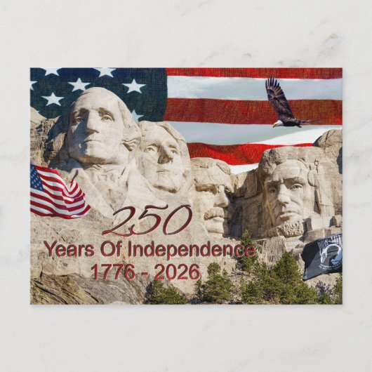 Carte postale Mount Rushmore America 250 (Devant)