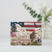 Carte postale Mount Rushmore America 250 (Debout devant)