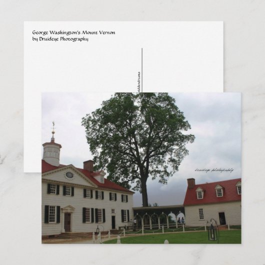Carte postale Mount Vernon (Devant / Derrière)