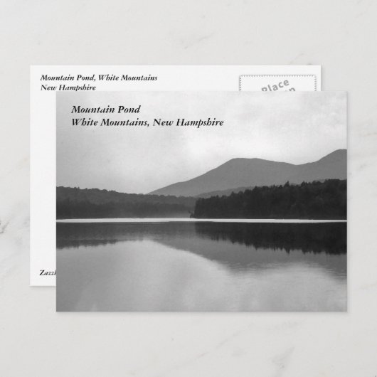 Carte Postale Mountain Pond (Devant / Derrière)