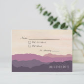 Carte postale "Mountain Range" de mariage RSVP 3.5 (Debout devant)