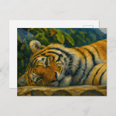 Carte Postale Mountain Rest - Tigre dans la nature (Devant / Derrière)