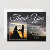 Carte Postale Mountain Stars Mariage Merci (Devant / Derrière)