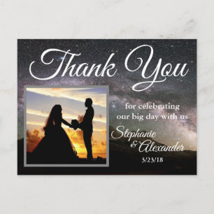 Carte Postale Mountain Stars Mariage Merci