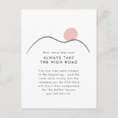 Carte Postale Mountain Sun Prenez la route pour les sénateurs (Devant)