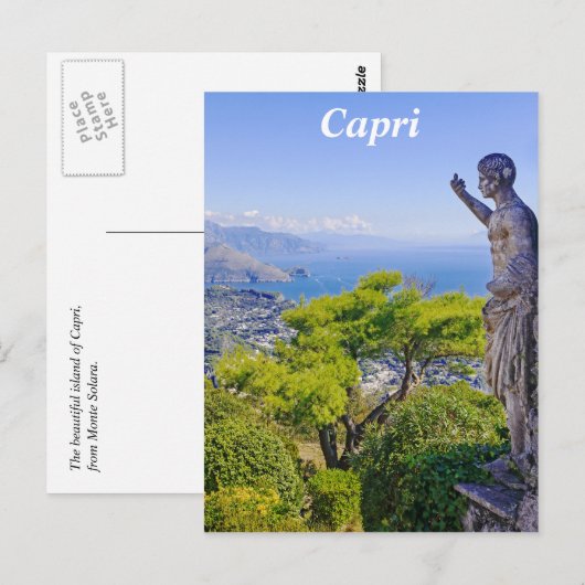 Carte Postale Mountain View de Capri (Devant / Derrière)