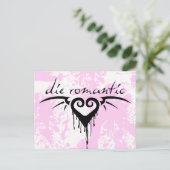 Carte Postale mourir romantique (Debout devant)