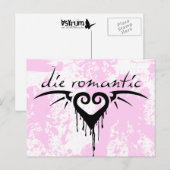 Carte Postale mourir romantique (Devant / Derrière)