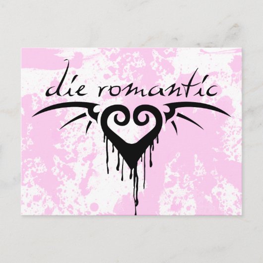 Carte Postale mourir romantique (Devant)