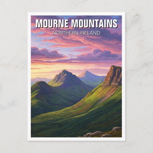 Carte Postale Mourne Mounts Irlande du Nord Voyage (Devant)