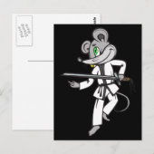 Carte Postale Mouse Martial Arts (Devant / Derrière)