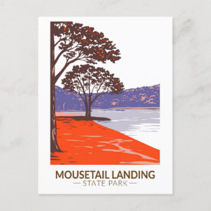 Carte Postale Mousetail Landing State Park Tennessee Vintage