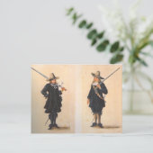 Carte Postale Mousquetaire (Debout devant)
