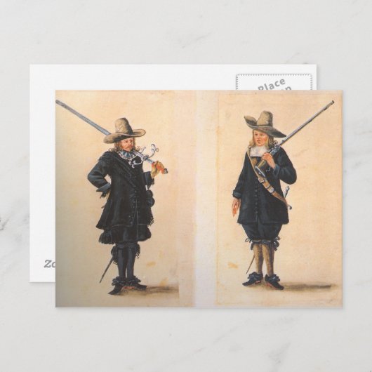 Carte Postale Mousquetaire (Devant / Derrière)